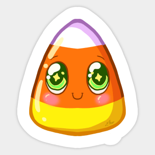 Cute little monster candy corn Sticker